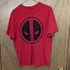 Marvel Mens Deadpool Medium Red Short Sleeve t-shirt